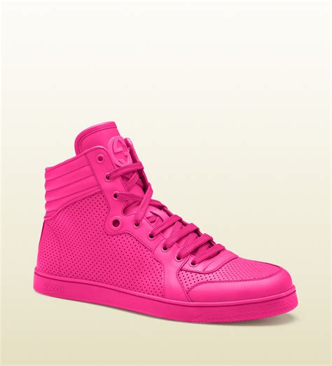 pink Gucci shoes high top